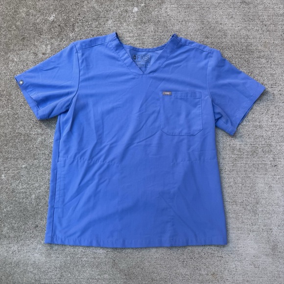 Figs Tops - Figs‎ Catarina One-Pocket Scrub Top Nurse Doctor Medical Size L